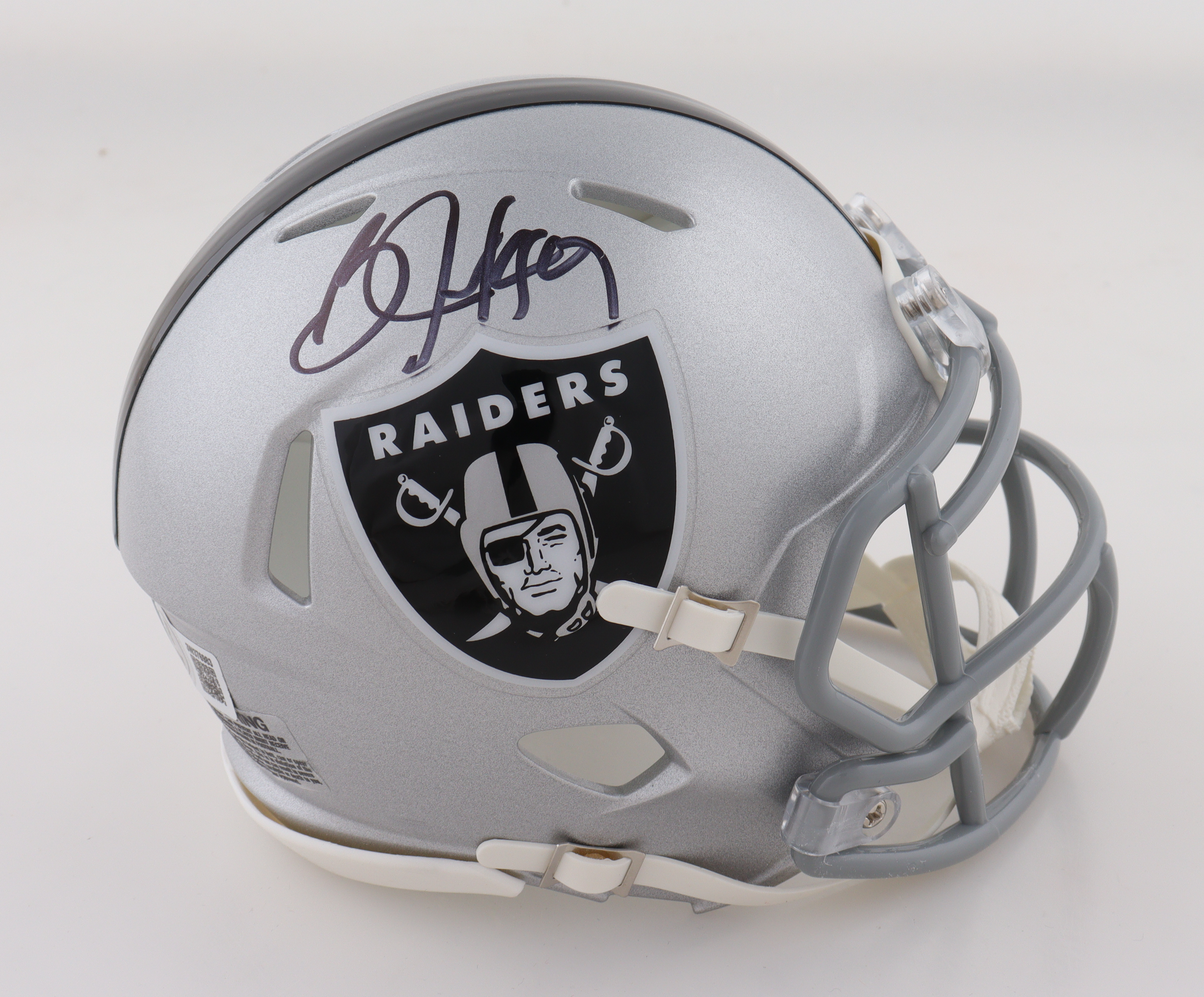 Bo Jackson Signed Raiders Speed Mini Helmet (Beckett) at PristineAuction.com Bo Jackson Signed Raiders Speed Mini Helmet (Beckett) at PristineAuction.com