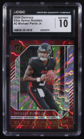 Michael Penix Jr. 2024 Panini Donruss Elite Series Rookies #2 RC (CGC 10) at PristineAuction.com