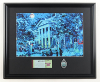 Disney's "Haunted Mansion" Custom Framed Art Print Display with Ticket Book & Mansion Pin at PristineAuction.com