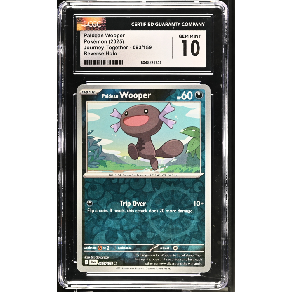 Paldean Wooper 2025 Pokemon Journey Together #093/159 (CGC 10) at PristineAuction.com