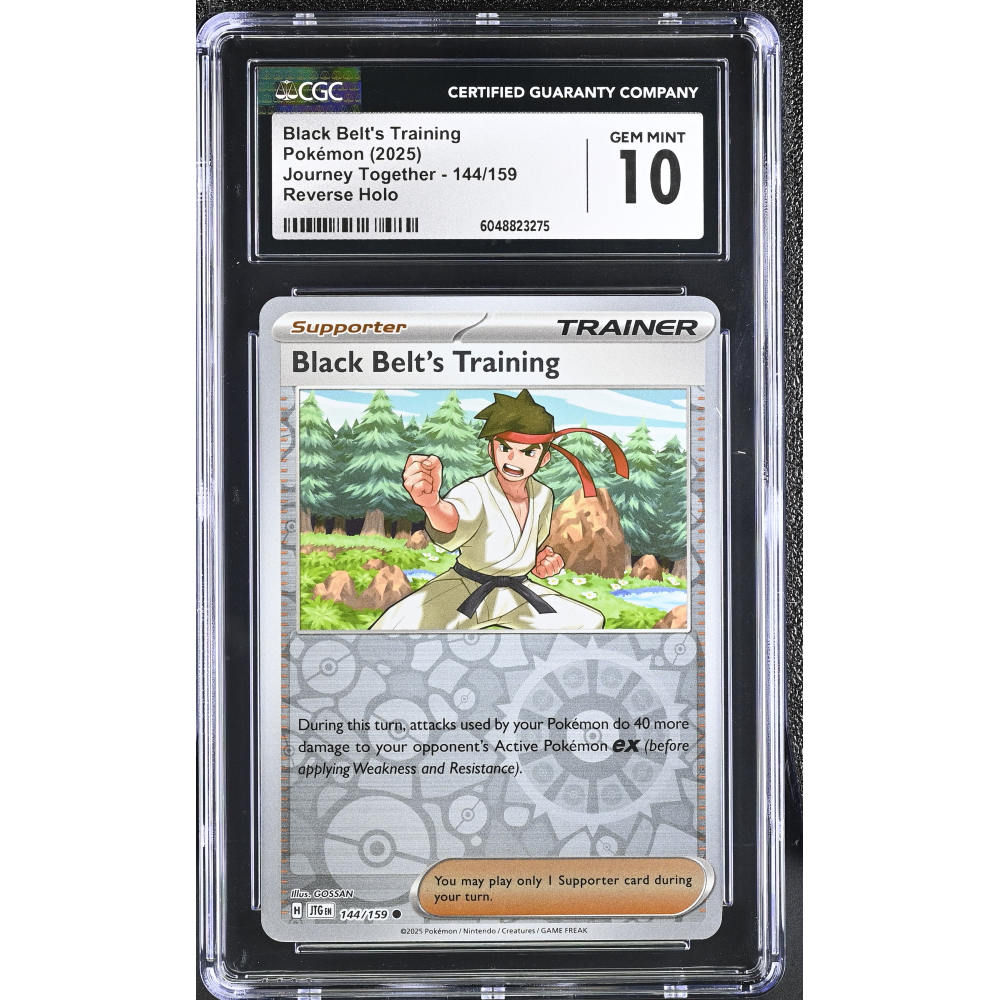 Black Belt's Training 2025 Pokemon Journey Together #144/159 (CGC 10) at PristineAuction.com