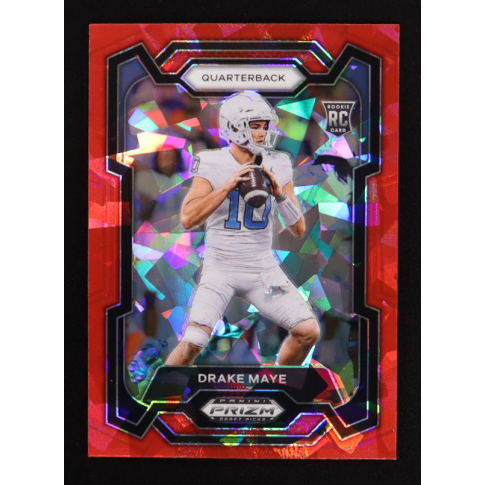 Drake Maye 2024 Panini Prizm Draft Picks Prizms Red Ice #103 RC at PristineAuction.com
