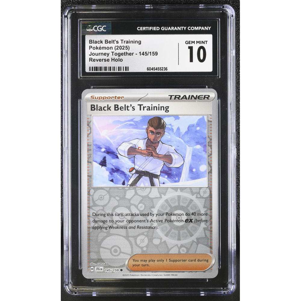 Black Belt's Training 2025 Pokemon Journey Together #145/159 (CGC 10) at PristineAuction.com