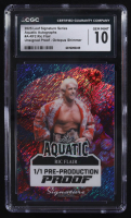 Peyton Manning 2025 Leaf Signature Series Aquatic Autographs Pre-Production Proof Octopus Shimmer Unsigned Proof #A-RF2 #1/1 (CGC 10) at PristineAuction.com