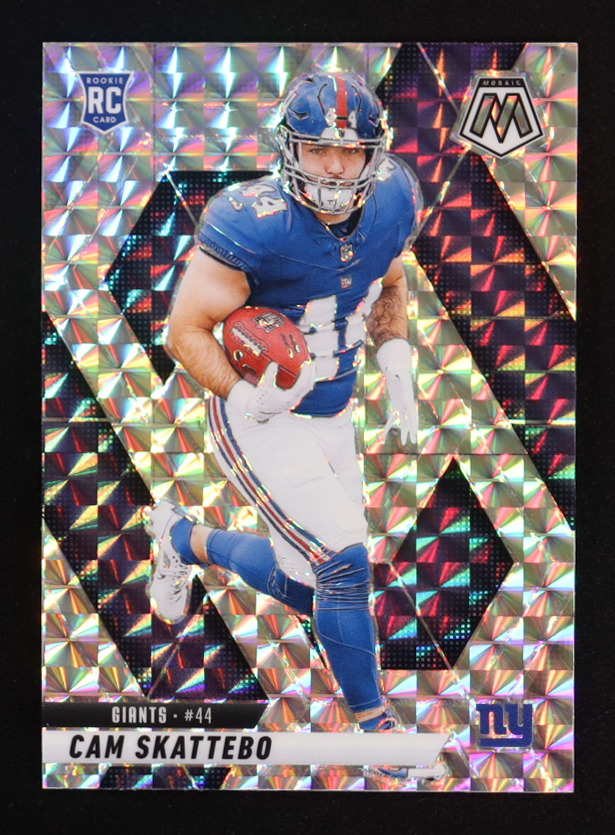 Cam Skattebo 2025 Panini Mosaic Mosaic #305 RC at PristineAuction.com Cam Skattebo 2025 Panini Mosaic Mosaic #305 RC at PristineAuction.com