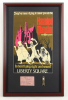 Disney's "Haunted Mansion" Custom Framed Art Print Display with Disney World Ticket & Mansion Pin at PristineAuction.com