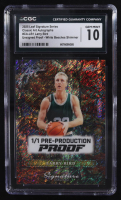 Larry Bird 2025 Leaf Signature Series Classic Art Autographs Pre-Production White Beeches Shimmer Unsigned Proof #CA-LB1 #1/1 (CGC 10) at PristineAuction.com