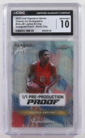 Julius Erving 2025 Leaf Signature Series Classic Art Autographs Pre-Production Allies Day Unsigned Proof #CA-JE1 #1/1 (CGC 10) at PristineAuction.com