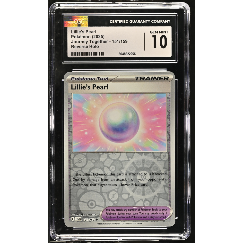 Lillie's Pearl 2025 Pokemon Journey Together #151/159 (CGC 10) at PristineAuction.com