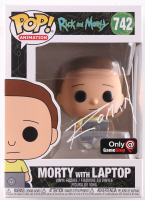 David Angelo Roman Signed "Rick and Morty" #742 Morty with Laptop Funko Pop! Vinyl Figure (JSA) at PristineAuction.com