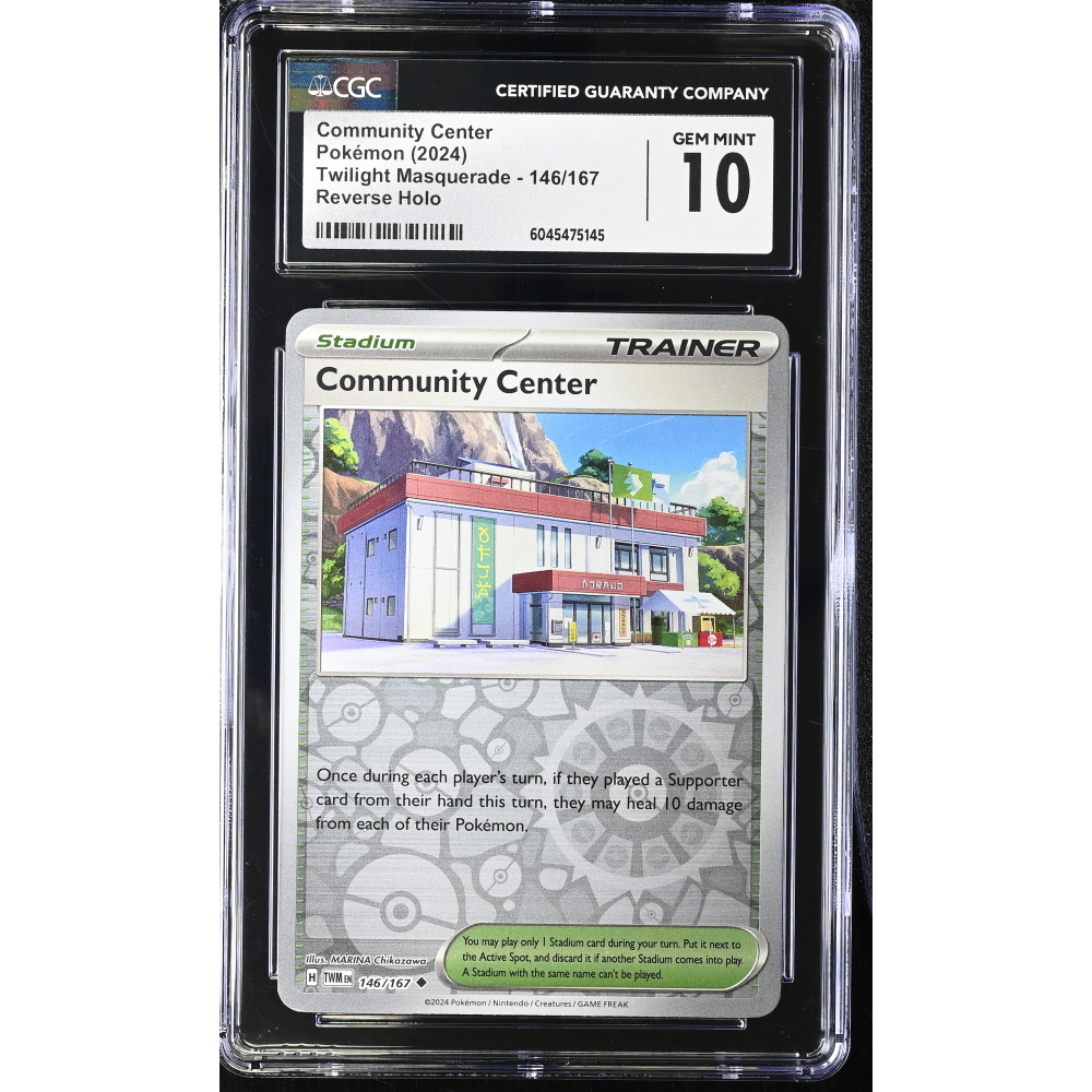Community Center 2024 Pokemon Twilight Masquerade #146/167 (CGC 10) at PristineAuction.com