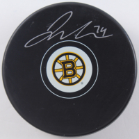 Jake DeBrusk Signed Bruins Logo Hockey Puck (COJO) at PristineAuction.com