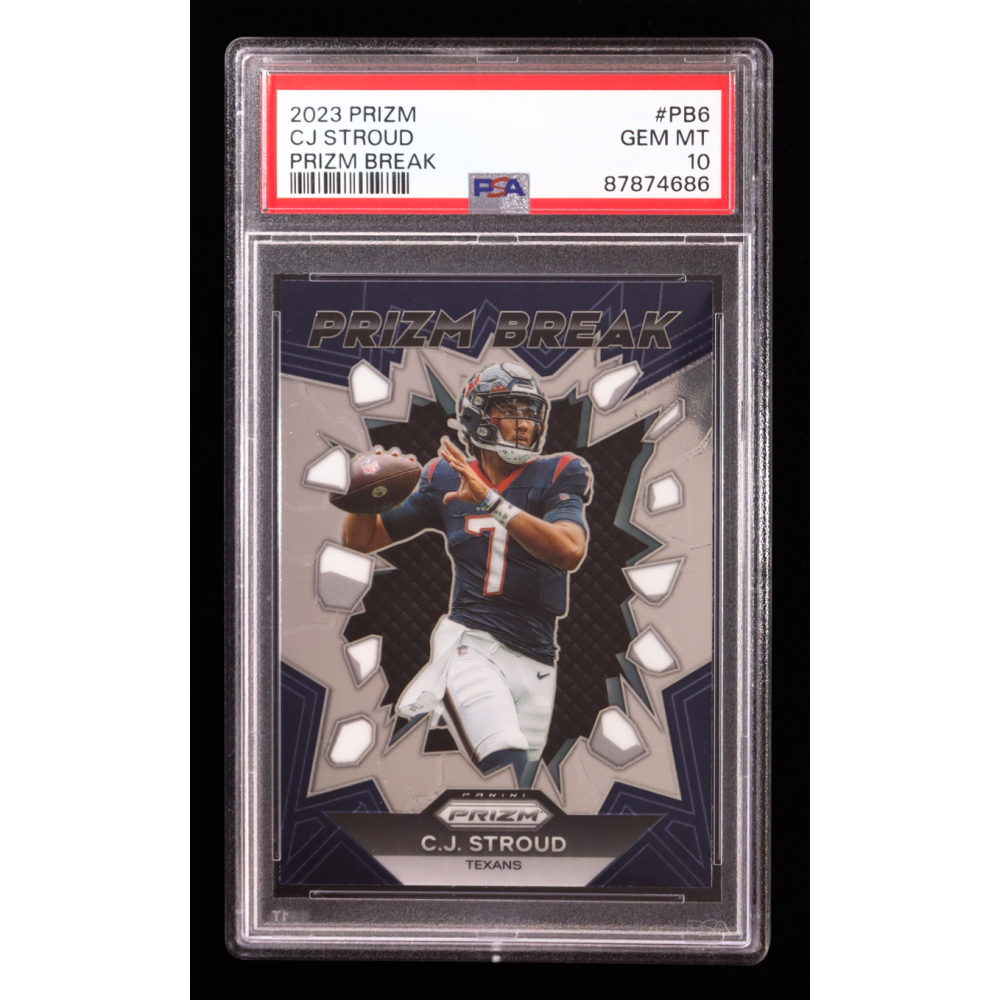 CJ Stroud 2023 Panini Prizm Prizm Break #6 RC (PSA 10) at PristineAuction.com
