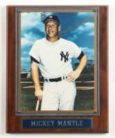 Mickey Mantle Signed Yankees Custom Photo Plaque Display (JSA) at PristineAuction.com
