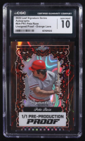 Pete Rose 2025 Leaf Signature Series Autographs Pre-Production Orange Lava Unsigned Proof #BA-PR1 #1/1 (CGC 10) at PristineAuction.com