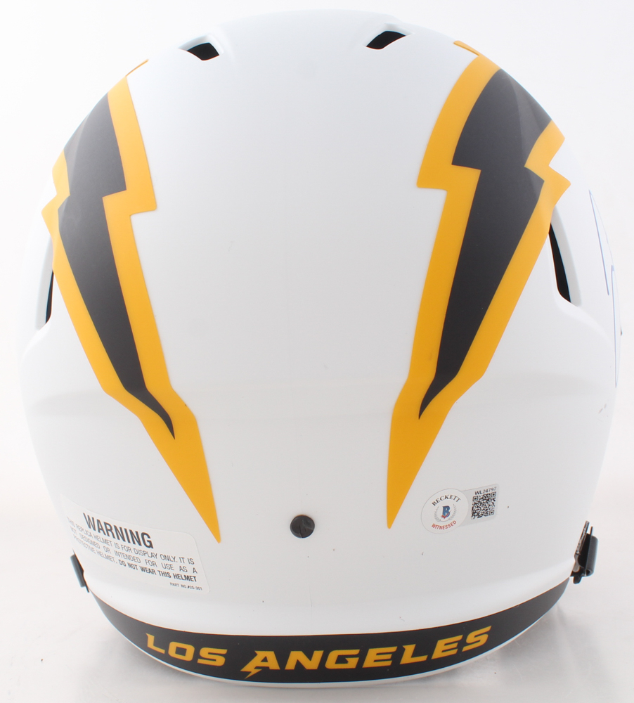 Justin Herbert Signed Chargers Full-Size Lunar Eclipse Alternate Speed Helmet (Beckett) at PristineAuction.com Justin Herbert Signed Chargers Full-Size Lunar Eclipse Alternate Speed Helmet (Beckett) at PristineAuction.com