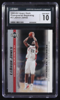 LeBron James 2003-04 Upper Deck Phenomenal Beginning #3 RC (CGC 10) at PristineAuction.com