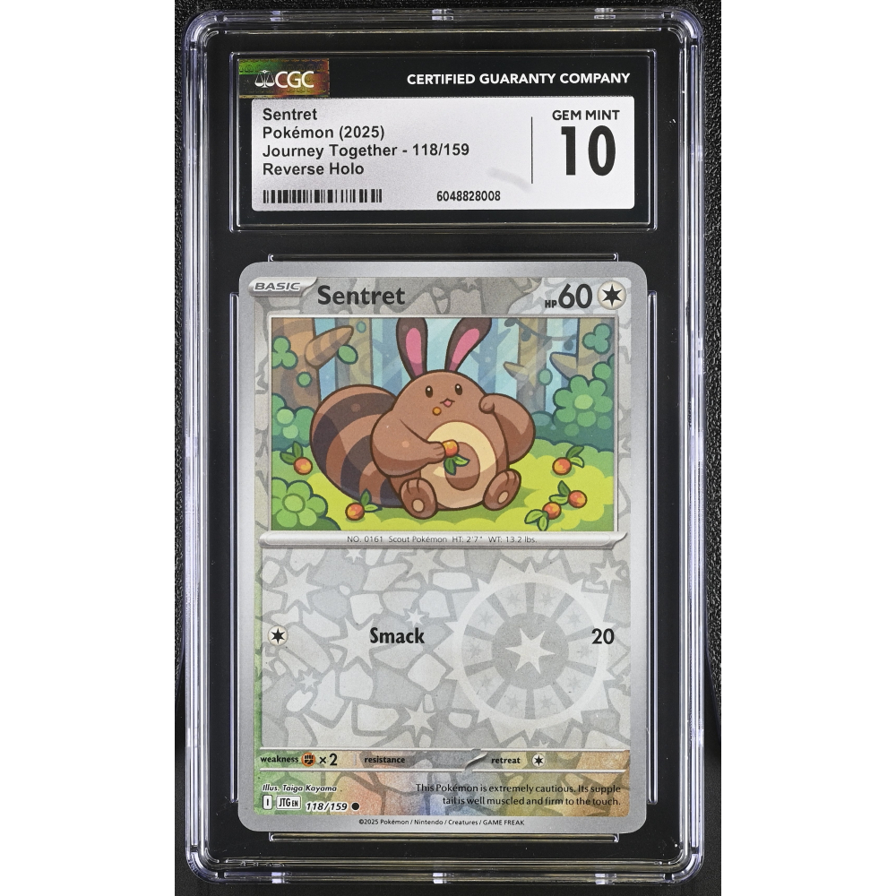 Sentret 2025 Pokemon Journey Together #118/159 (CGC 10) at PristineAuction.com