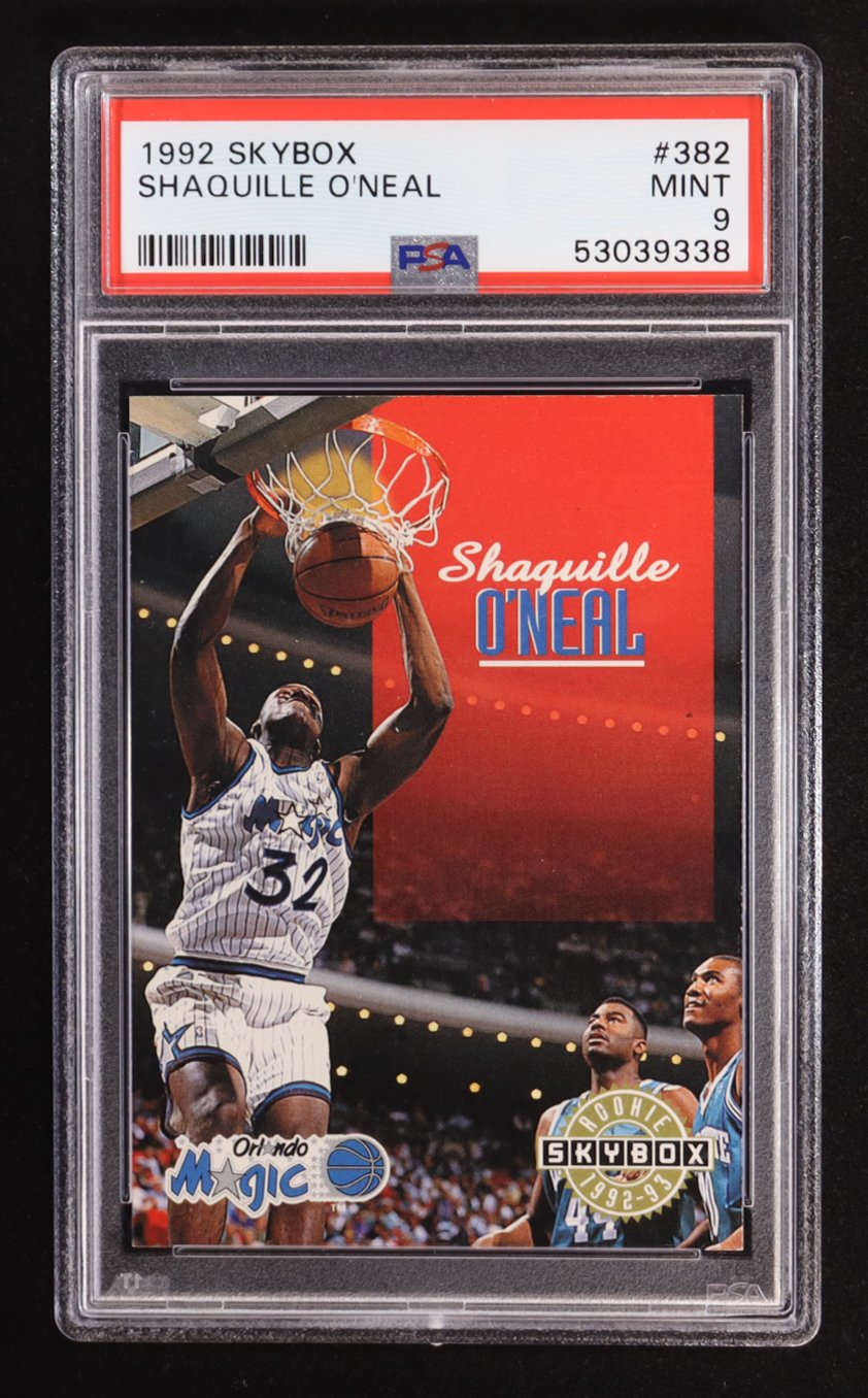 Shaquille O'Neal 1992-93 SkyBox #382 SP RC (PSA 9) at PristineAuction.com Shaquille O'Neal 1992-93 SkyBox #382 SP RC (PSA 9) at PristineAuction.com