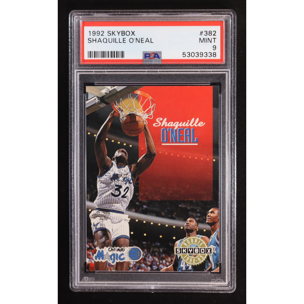 Shaquille O'Neal 1992-93 SkyBox #382 SP RC (PSA 9) at PristineAuction.com