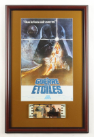 1977 "Star Wars" French Custom Framed Print Display with Original 1977 Film Cell with Hologram at PristineAuction.com