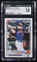 Pete Crow-Armstrong 2021 Bowman 1st Edition #BFE-22 RC (CGC 10) at PristineAuction.com