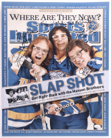 Dave Hanson, Steve Carlson & Jeff Carlson Signed "Slap Shot" 16x20 Photo with Multiple Movie Inscriptions (JSA) at PristineAuction.com