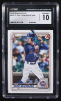 Pete Crow-Armstrong 2020 Bowman Draft #BD-72 RC (CGC 10) at PristineAuction.com