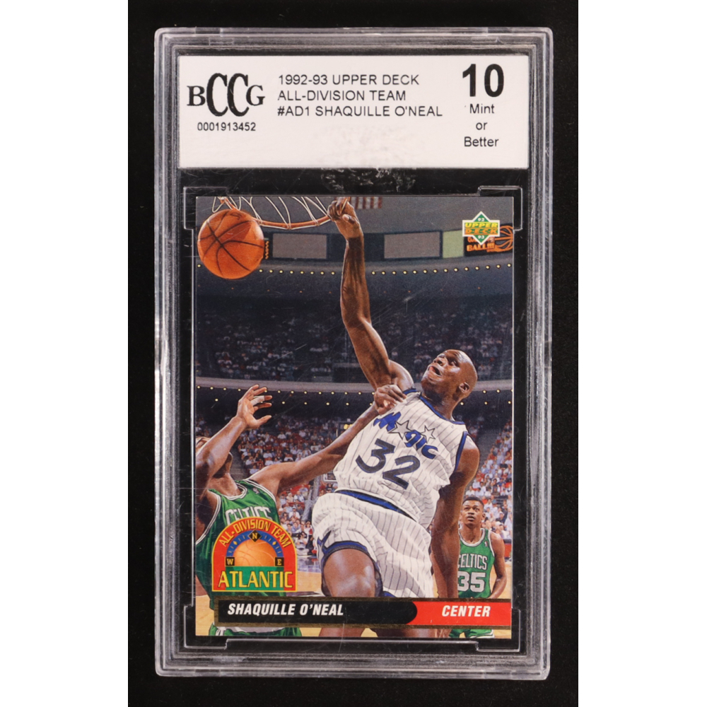 Shaquille O'Neal 1992-93 Upper Deck All-Division #AD1 RC (BCCG 10) at PristineAuction.com