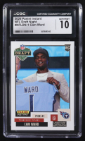 Cam Ward 2025 Panini Instant NFL Draft Night #NFLDN-1 RC #1/9737 (CGC 10) at PristineAuction.com