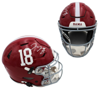 Josh Jacobs Signed Alabama Crimson Tide Full-Size Authentic On-Field Speedflex Helmet (Radtke) at PristineAuction.com