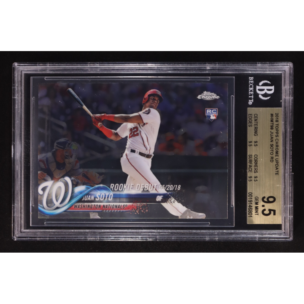 Juan Soto 2018 Topps Chrome Update #HMT98 RD RC (BGS 9.5) at PristineAuction.com