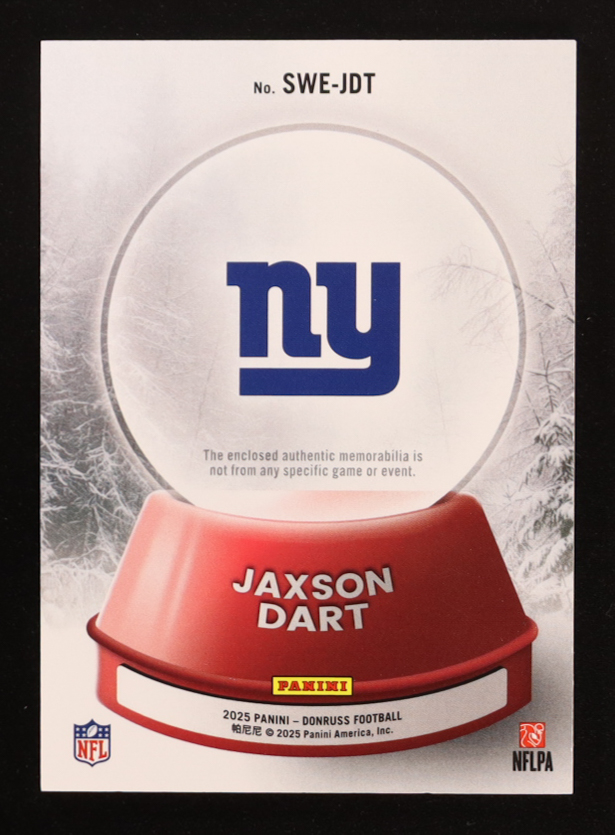 Jaxson Dart 2025 Donruss Rookie Holiday Sweaters #10 RC at PristineAuction.com Jaxson Dart 2025 Donruss Rookie Holiday Sweaters #10 RC at PristineAuction.com