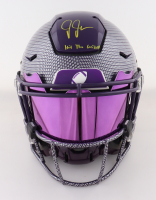Justin Jefferson Signed Vikings Full-Size Authentic On-Field Custom Speedflex Helmet with Visor Inscribed "Hit The Griddy" (Beckett) at PristineAuction.com