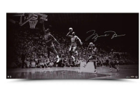 Michael Jordan Signed LE "We Have Liftoff" Bulls 18x36 Photo (UDA) at PristineAuction.com