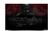 Michael Jordan Signed LE "City of Big Shoulders" Bulls 25x40 Photo (UDA) at PristineAuction.com