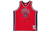 Michael Jordan Signed 1984 Team USA Mitchell & Ness Authentic Jersey (UDA) at PristineAuction.com