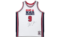 Michael Jordan Signed 1992 Team USA Mitchell & Ness Authentic Jersey (UDA) at PristineAuction.com