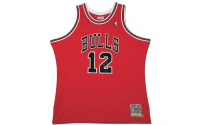 Michael Jordan Signed Bulls "#12" Mitchell & Ness Authentic Jersey (UDA) at PristineAuction.com