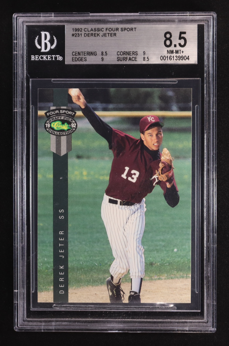 Derek Jeter 1992 Classic Four Sport #23 (BGS 8.5) at PristineAuction.com Derek Jeter 1992 Classic Four Sport #23 (BGS 8.5) at PristineAuction.com