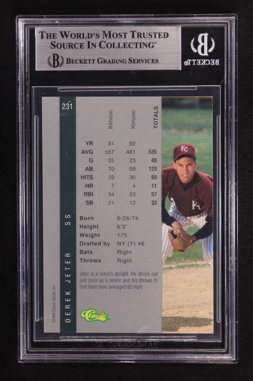 Derek Jeter 1992 Classic Four Sport #23 (BGS 8.5) at PristineAuction.com Derek Jeter 1992 Classic Four Sport #23 (BGS 8.5) at PristineAuction.com