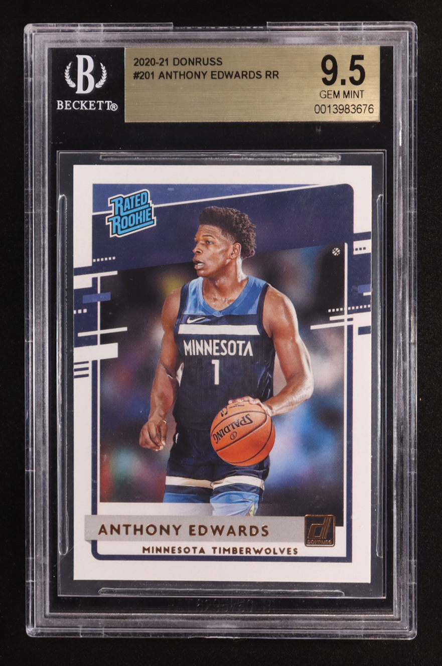 Anthony Edwards 2020-21 Donruss #201 RR RC (BGS 9.5) at PristineAuction.com Anthony Edwards 2020-21 Donruss #201 RR RC (BGS 9.5) at PristineAuction.com