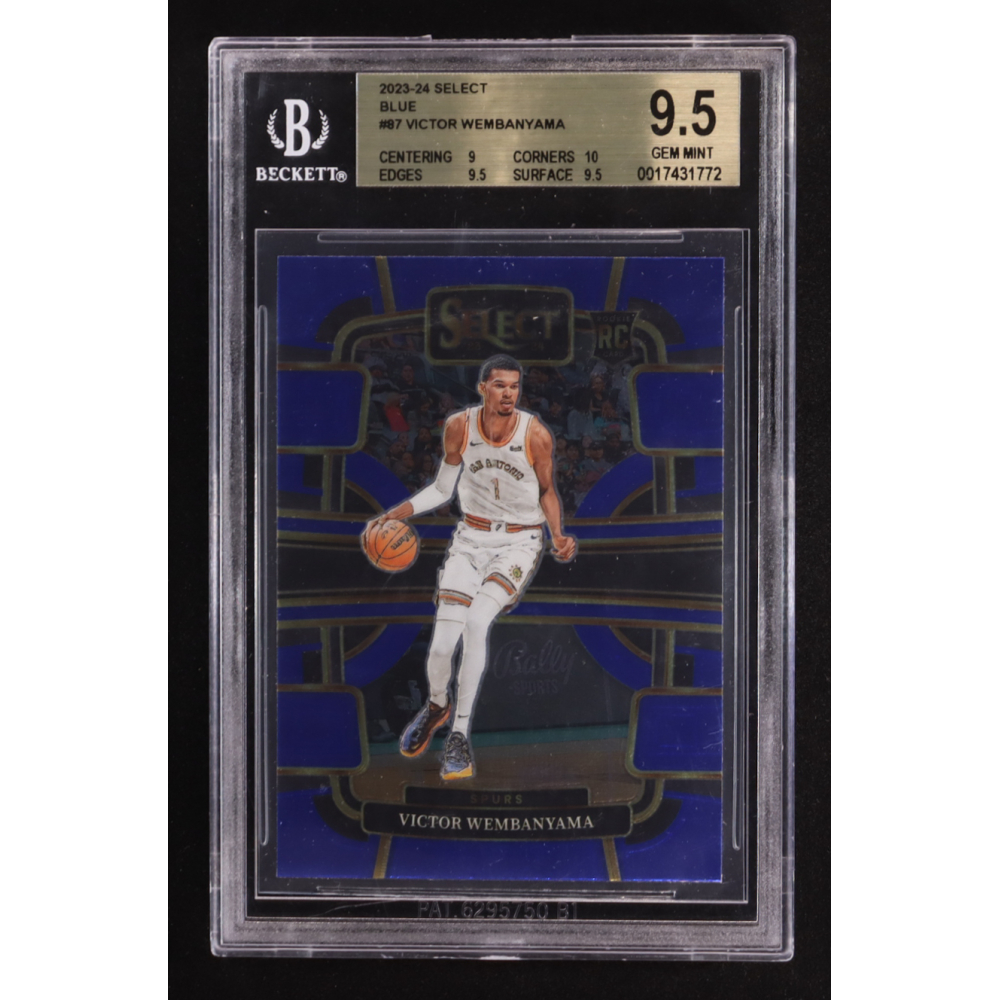 Victor Wembanyama 2023-24 Select Blue #87 RC (BGS 9.5) at PristineAuction.com
