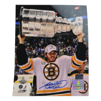 Adam McQuaid Signed Bruins 8x10 Photo (Rask) at PristineAuction.com