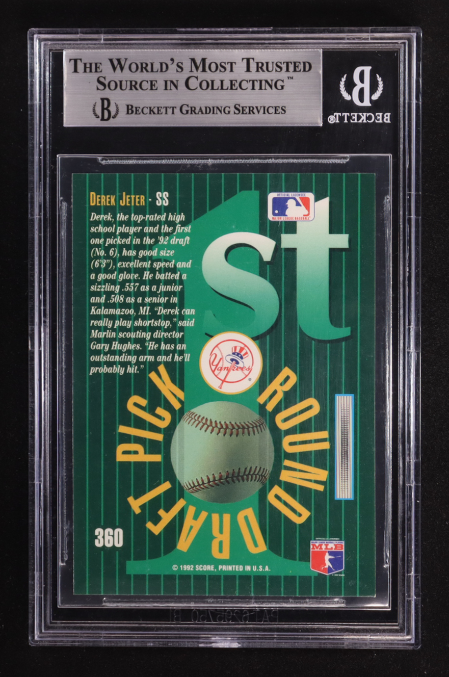 Derek Jeter 1993 Select #360 RC (BGS 9) at PristineAuction.com Derek Jeter 1993 Select #360 RC (BGS 9) at PristineAuction.com