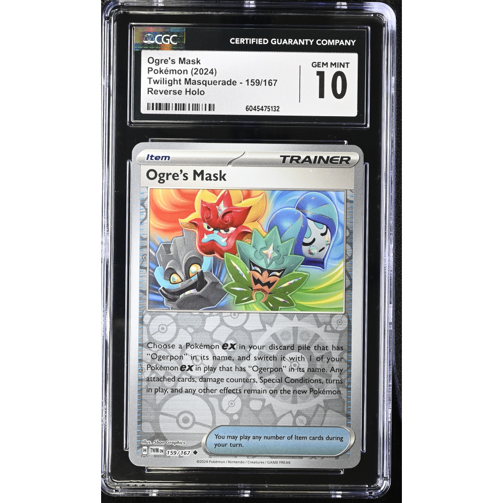 Ogre's Mask 2024 Pokemon Twilight Masquerade #159/167 (CGC 10) at PristineAuction.com