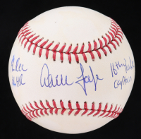 Aaron Judge Signed LE OML Baseball Inscribed "AL REC 62 HR" & "16th Yankee Captain" (MLB & Fanatics) at PristineAuction.com