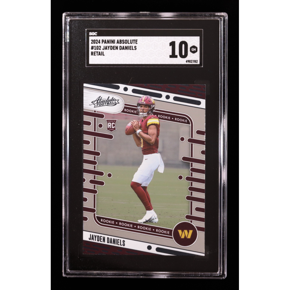 Jayden Daniels 2024 Absolute #102 RC (SGC 10) at PristineAuction.com