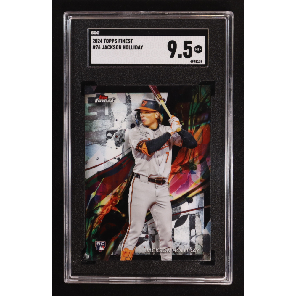 Jackson Holliday 2024 Finest #76 RC (SGC 9.5) at PristineAuction.com