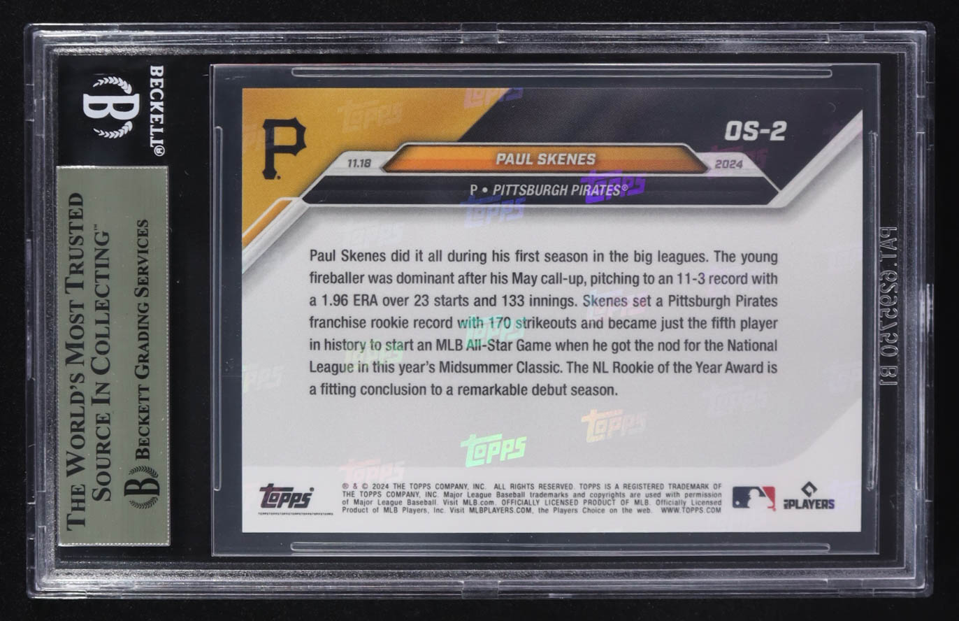 Paul Skenes 2024 Topps Now Offseason #OS-2 RC (BGS 9.5) at PristineAuction.com Paul Skenes 2024 Topps Now Offseason #OS-2 RC (BGS 9.5) at PristineAuction.com